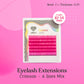 Eyelash Extensions Lovely Creative “Crimson”MIX 6 lines - C+ 0.07 10-14 mm