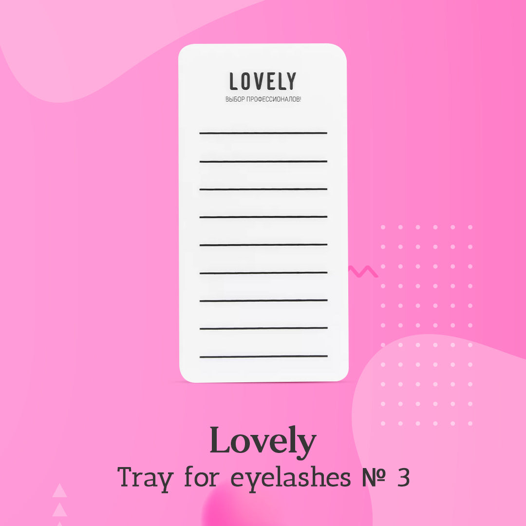 Lovely Eyelash Tablet No. 3, White, 9 lines