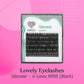 Eyelash Extensions "Silicone" Black - 6 lines (D 0.07 9 mm)