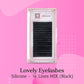 Eyelash Extensions Lovely "Silicone" Black - 16 lines   -   MIX