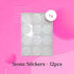 Stone Stickers Lovely, 12 pcs