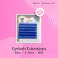 Eyelash Extensions Lovely Creative “Blue” MIX 6 lines - D 0.07 10-14 mm