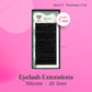 Eyelash Extensions Lovely "Silicone" Black - 20 lines (D 0.06 07mm)