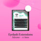 Eyelash Extensions Lovely "Silicone" Black - 6 lines - Separate
